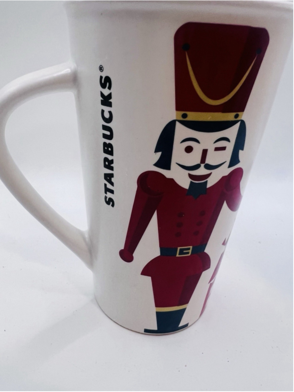 Starbucks 2012 Christmas Coffee Mug Cup Nutcracker Toy Soldier Tall Latte 16 oz - Picture 5 of 6